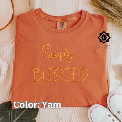 3D Custom Embroidered Comfort Colors T-Shirt
