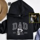 Custom Outline Portrait Embroidered Hoodie, Crewneck, T-Shirt for Father's Day