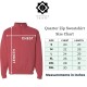 Embroidered USA Quarter Zip Sweatshirt, Retro Vintage USA Flag Shirt, USA Pride, Semiquincentennial Gift