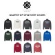 Embroidered USA Quarter Zip Sweatshirt, Retro Vintage USA Flag Shirt, USA Pride, Semiquincentennial Gift