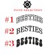 Custom Embroidered Besties Hoodie, Friends Sweatshirt, Best Friends Shirt